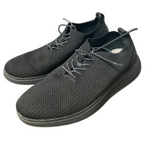 Vilocy Mens Size 7 Black Breathable Mesh Lace Up Non Silp Oxford Sneaker Shoes